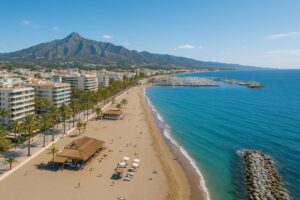 Marbella beaches Panoramic view